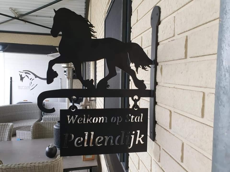 Luxe Gastenkamer Met Living En Keuken Bij Friezen Paarden Stal Pellendijk Westendorp Extérieur photo